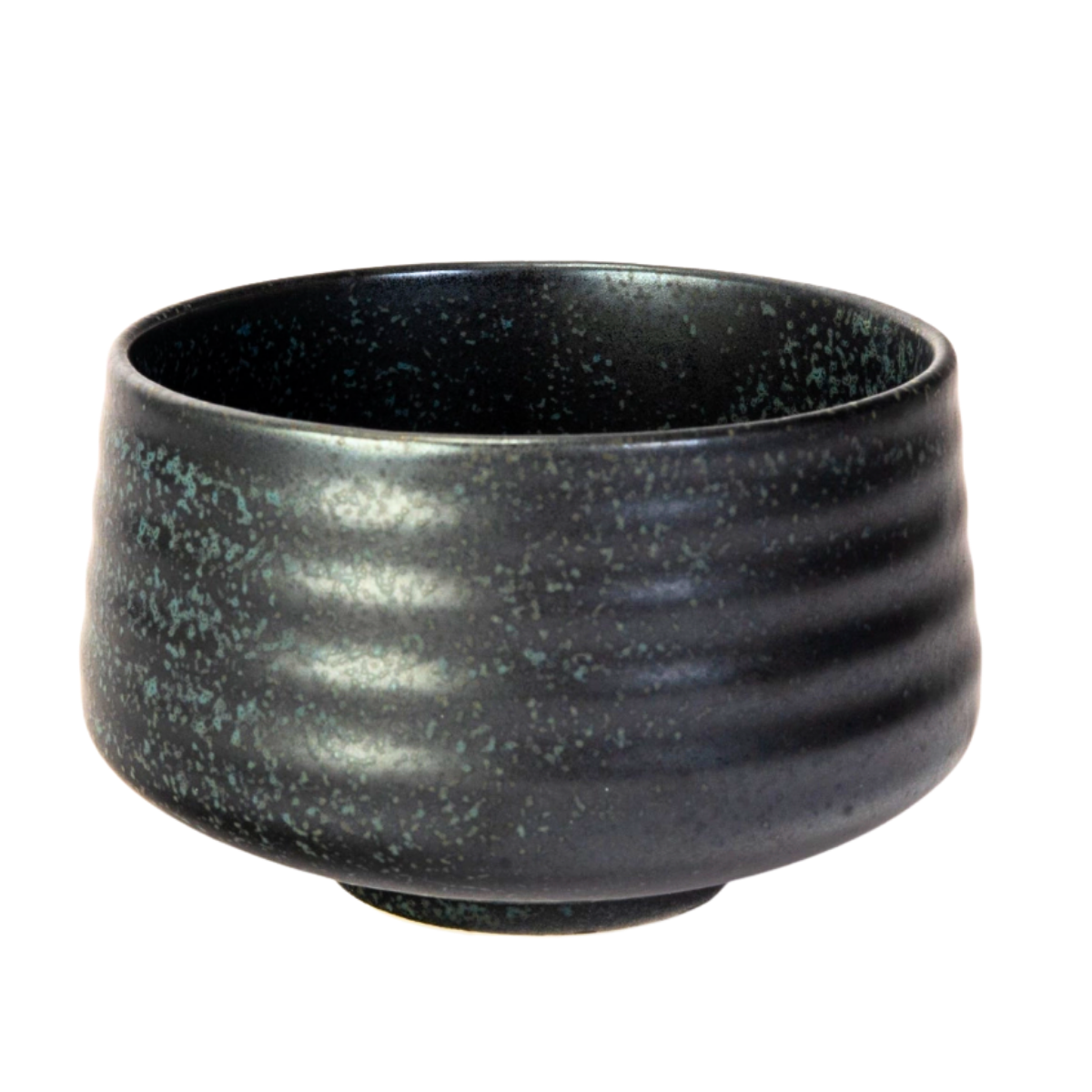Japanese Mino Ware Matcha Bowl | Nature Black | 20 OZ