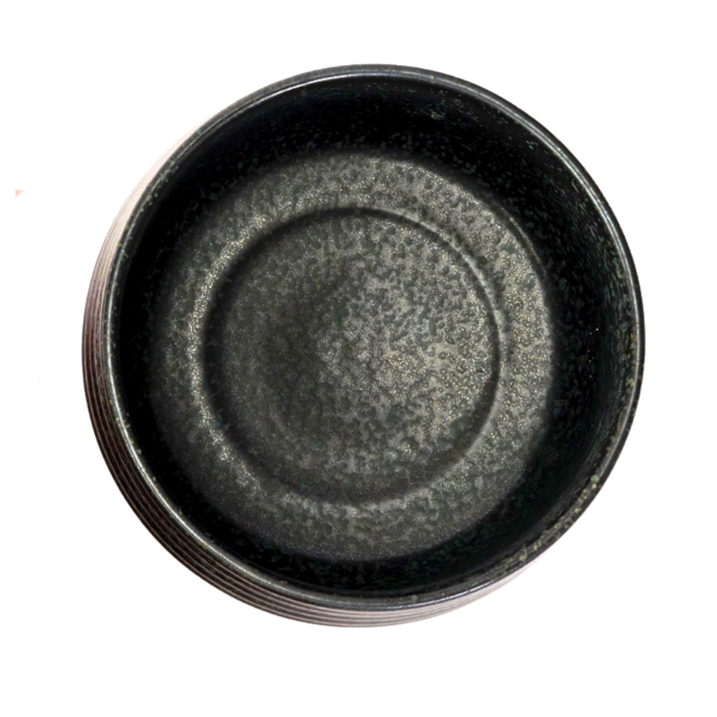 Japanese Mino Ware Matcha Bowl | Nature Black | 20 OZ