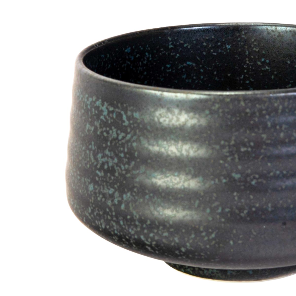 Japanese Mino Ware Matcha Bowl | Nature Black | 20 OZ