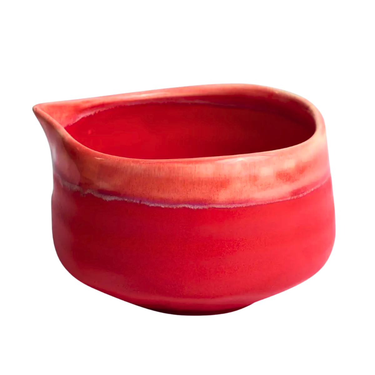 Matcha Bowl with Spout | Red Pink | 20 OZ