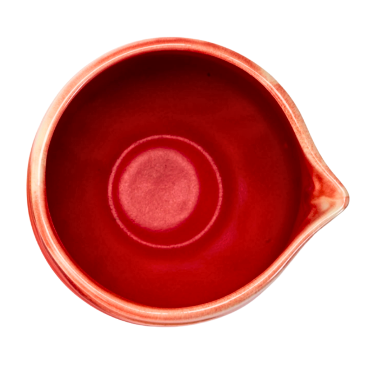 Matcha Bowl with Spout | Red Pink | 20 OZ
