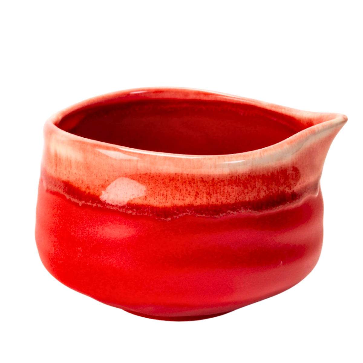 Matcha Bowl with Spout | Red Pink | 20 OZ