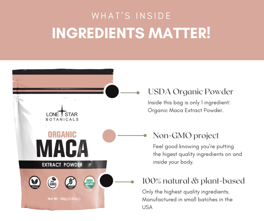 Organic Maca Extract Powder - 3.52 oz