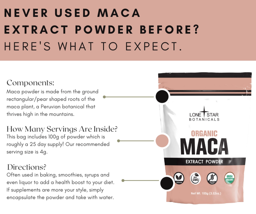 Organic Maca Extract Powder - 3.52 oz