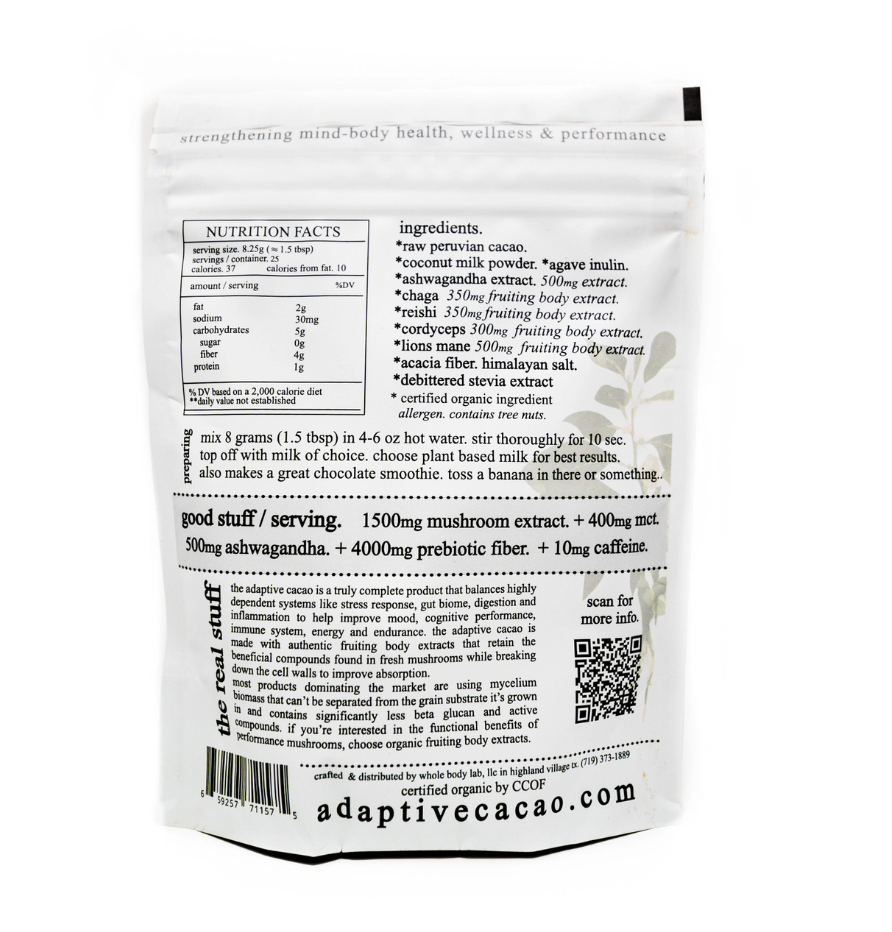Adaptive Cacao Performance Superfood