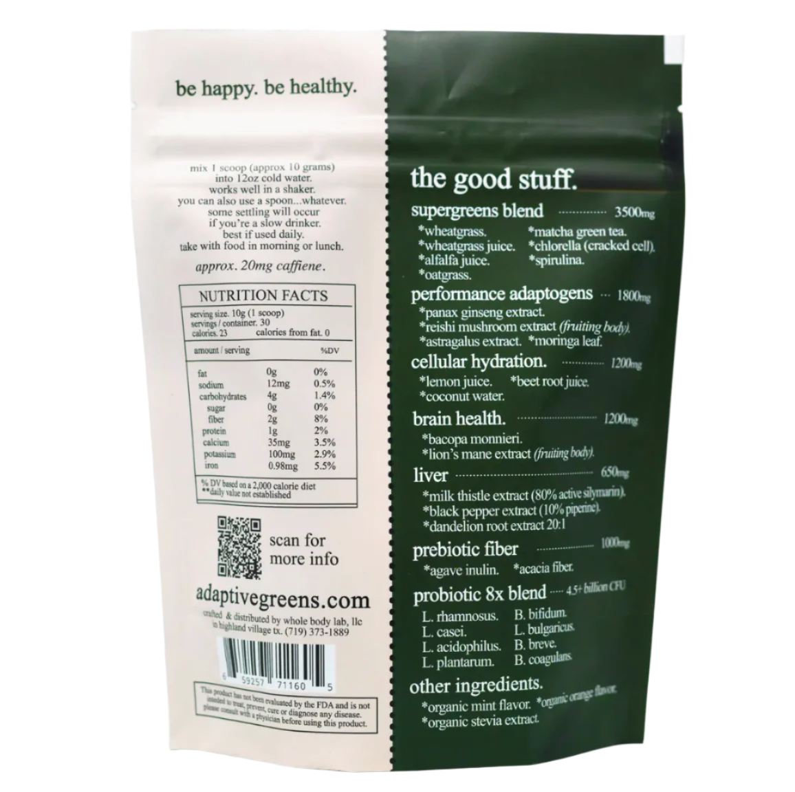 Adaptive Greens Performance Superfood