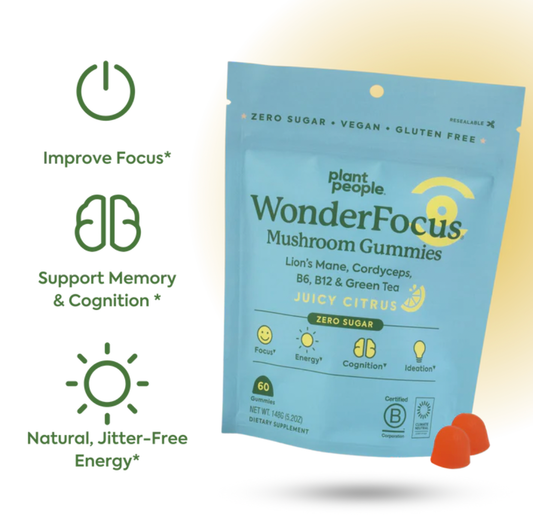 WonderFocus Super Mushroom Gummies