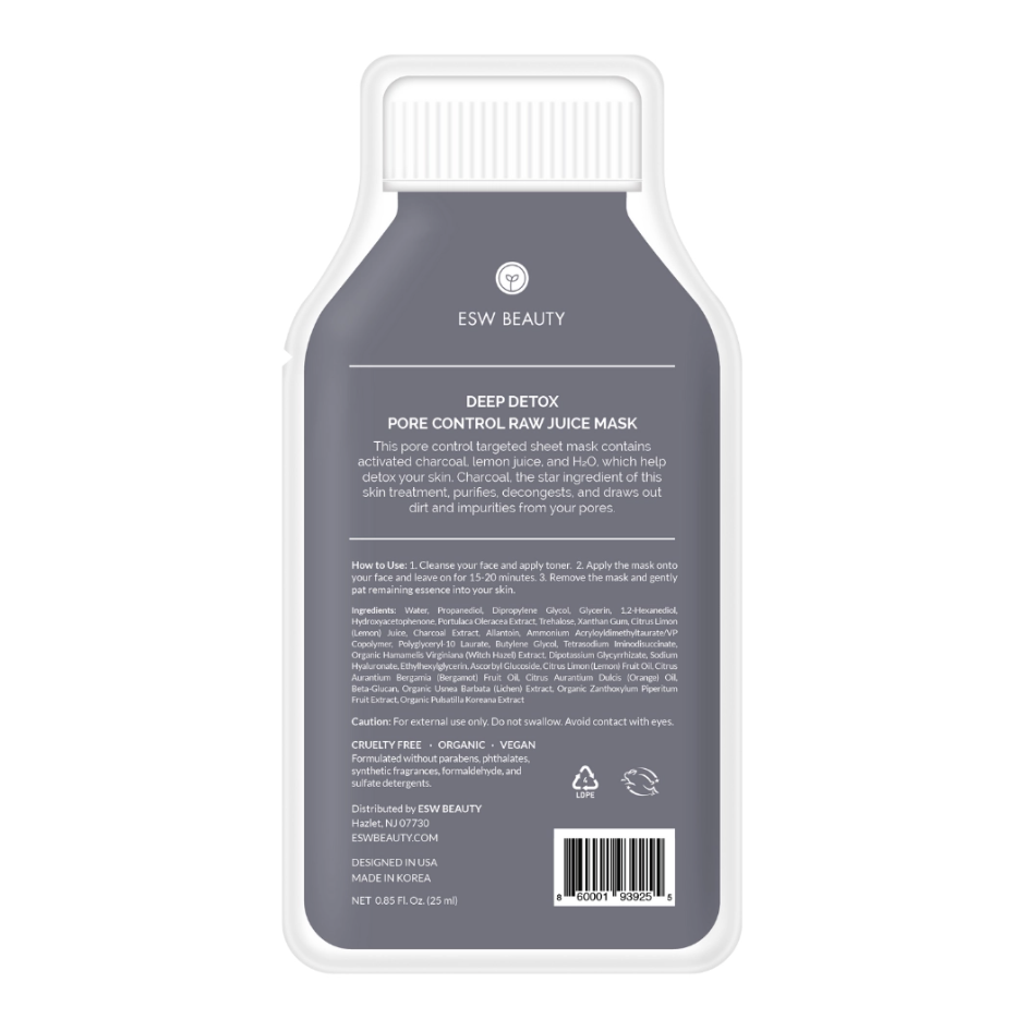 Deep Detox Pore Control Raw Juice Sheet Mask