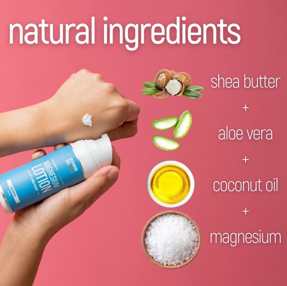 Magnesium Lotion with Chamomile, Lavender, Aloe & Shea