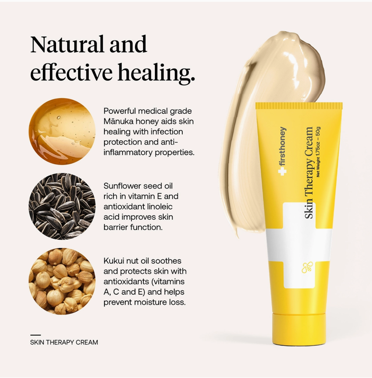 First Honey® Manuka Honey Skin Therapy Cream For Eczema & Dry Skin