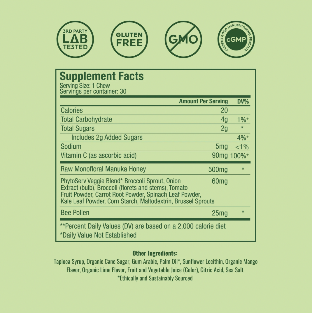 WonderBee + Greens Chews