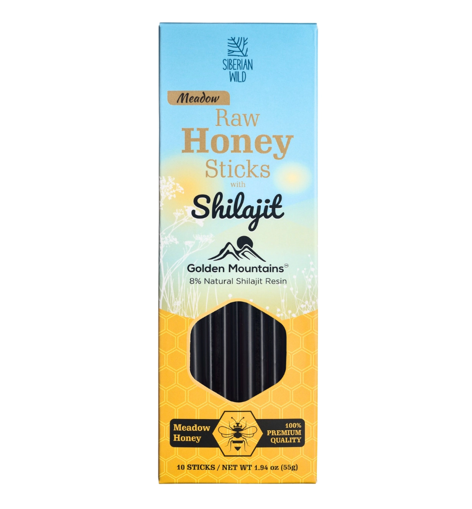 8% Shilajit Honey Sticks - 10 pack
