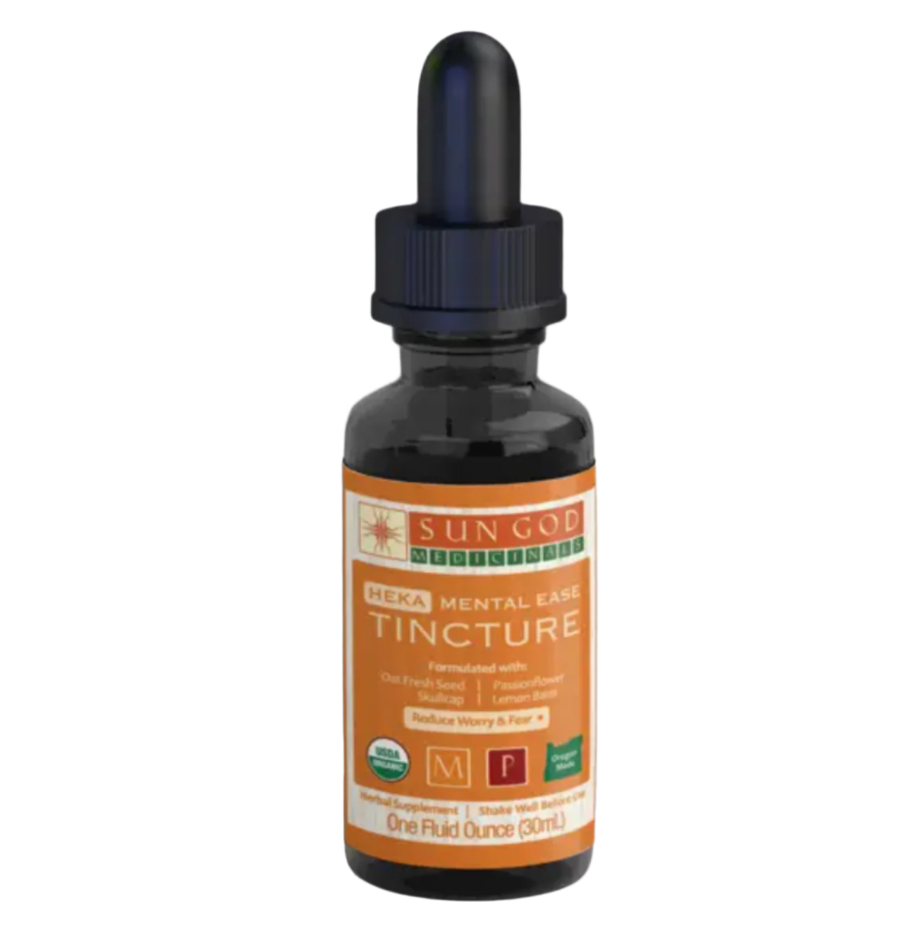 Organic Heka Mental Ease Tincture - 1 oz