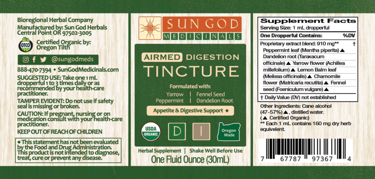 Organic Airmed Digestion Tincture - 1 oz