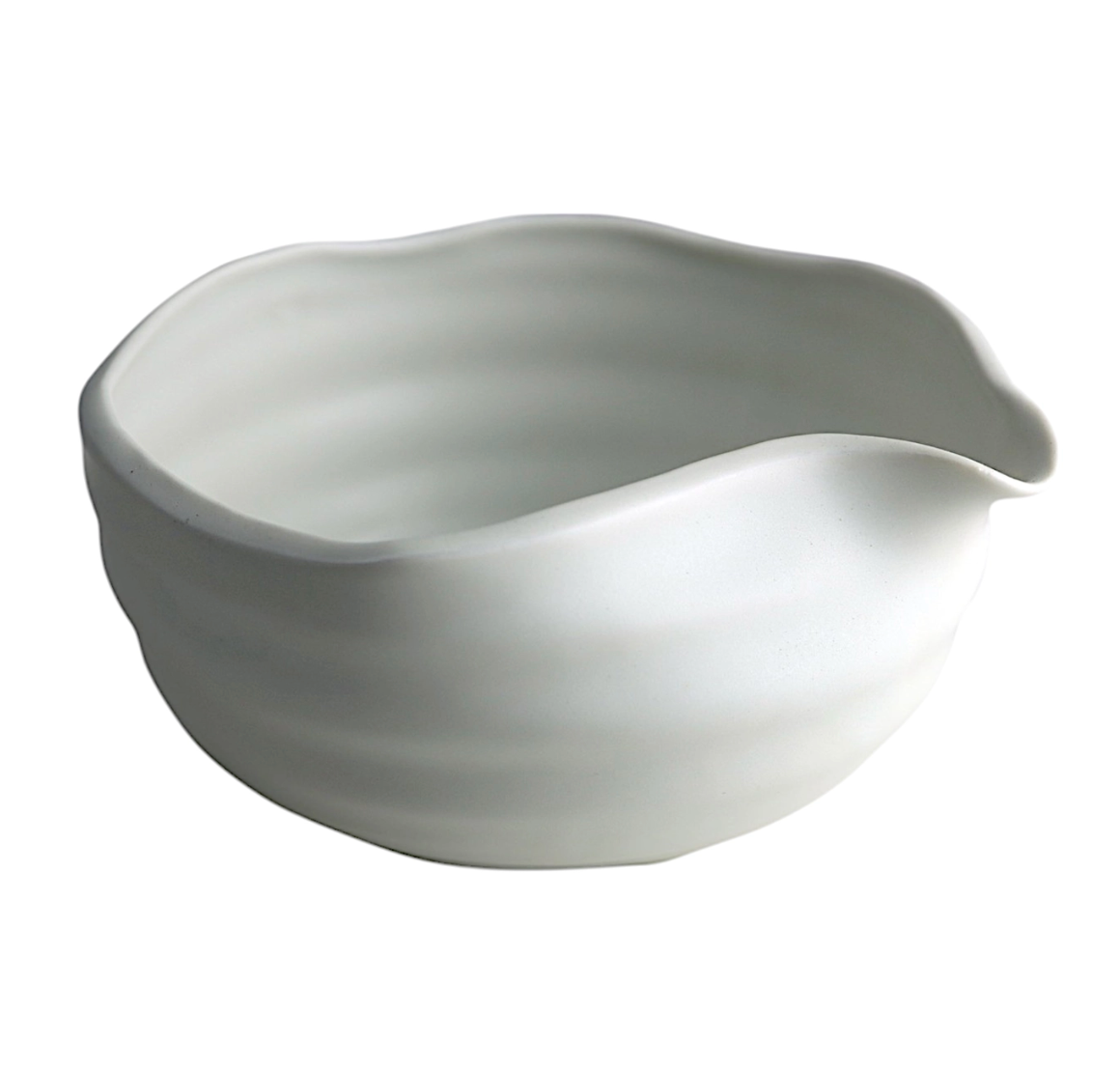 Katakuchi Matcha Bowl (Chawan) - White