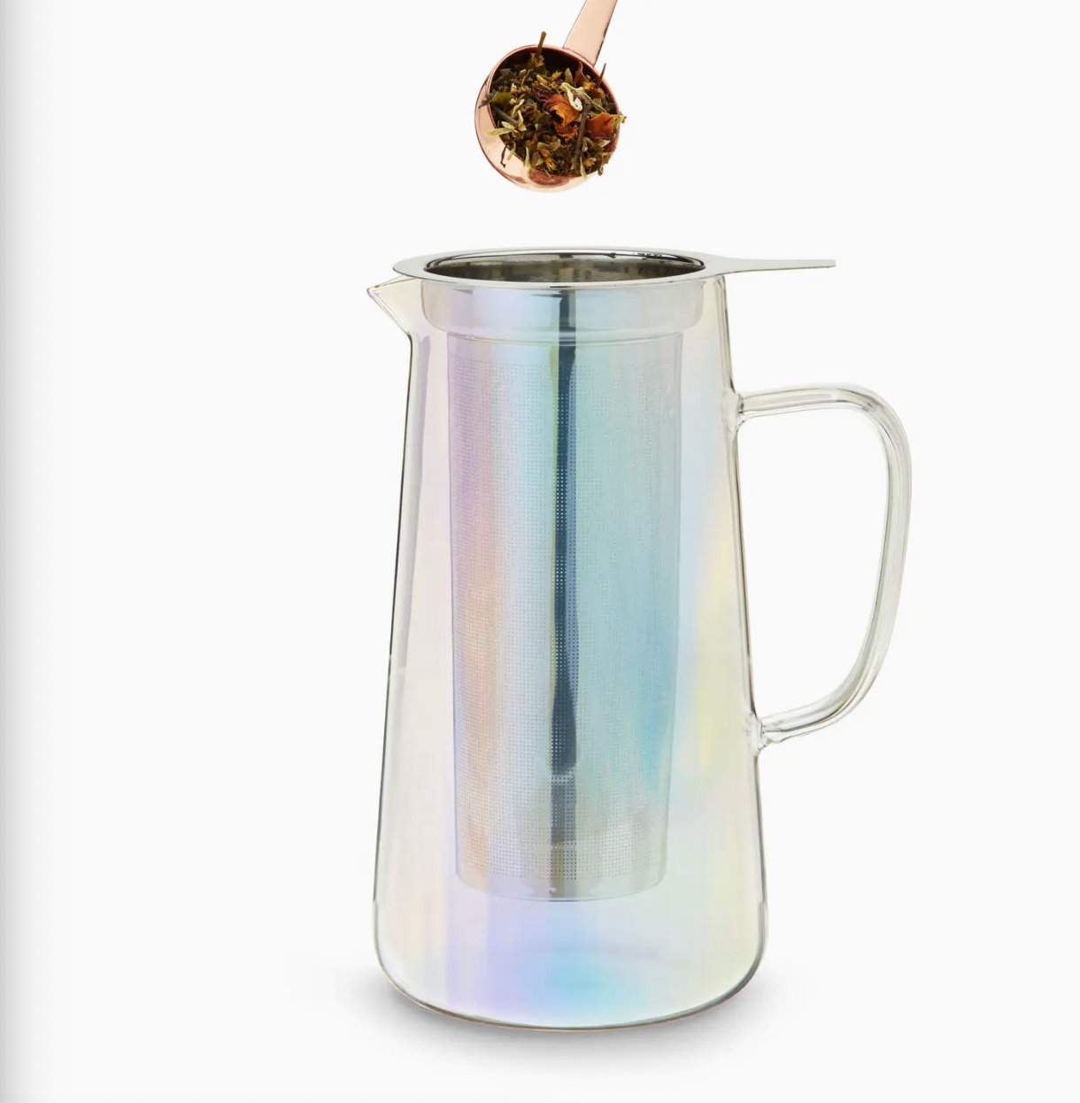 Annika™ Iridescent Glass Teapot w/ Infuser & Lid - 33 oz