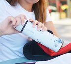 Chicago Insulated Tea Infuser Bottle - White Marble