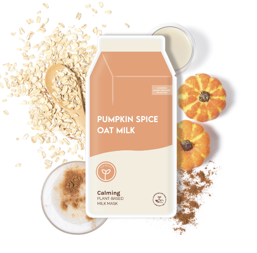 Pumpkin Spice Oat Milk Calming Plant Based Milk Mask