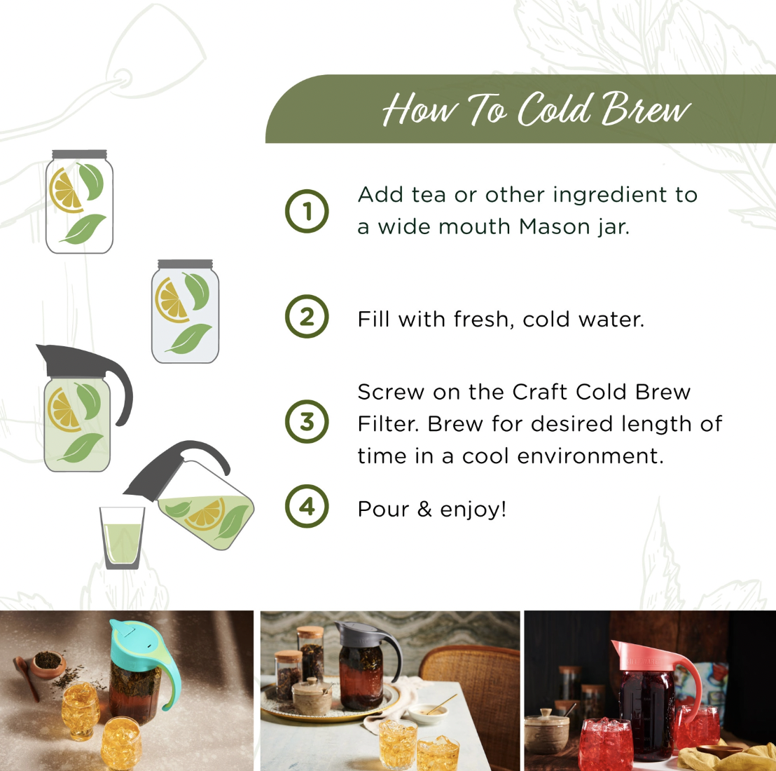 Craft Cold Brew Filter for Mason Jar