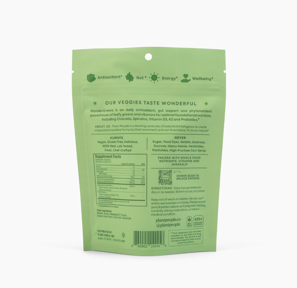 WonderGreens Super Veggie Gummies