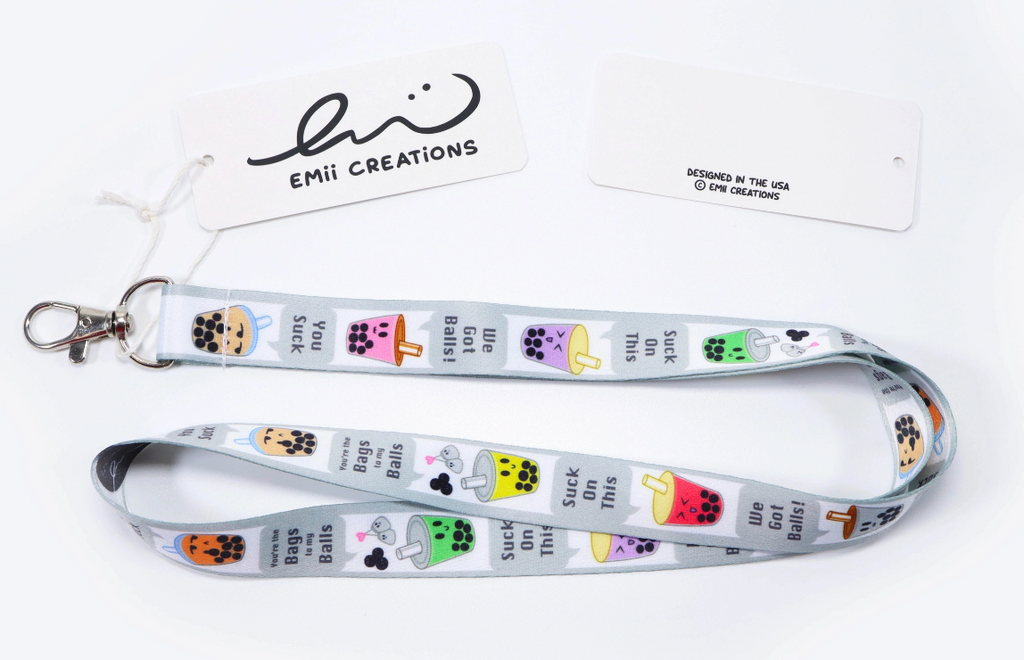 Punny Boba Lanyard