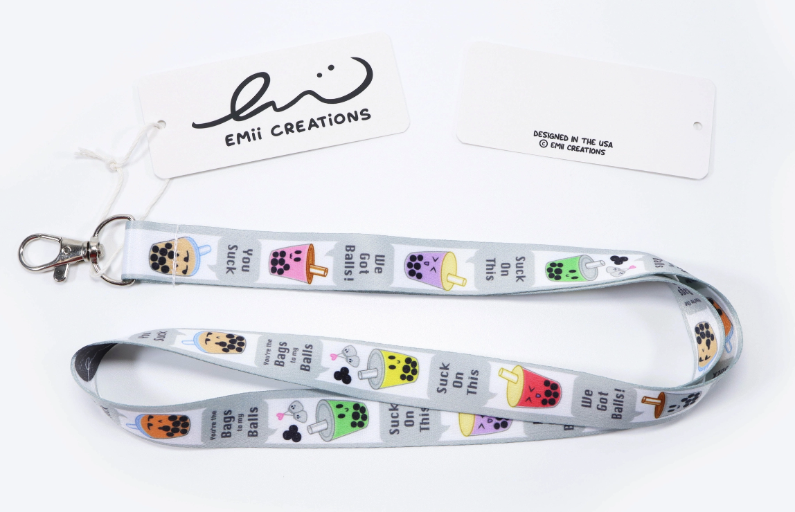 Punny Boba Lanyard