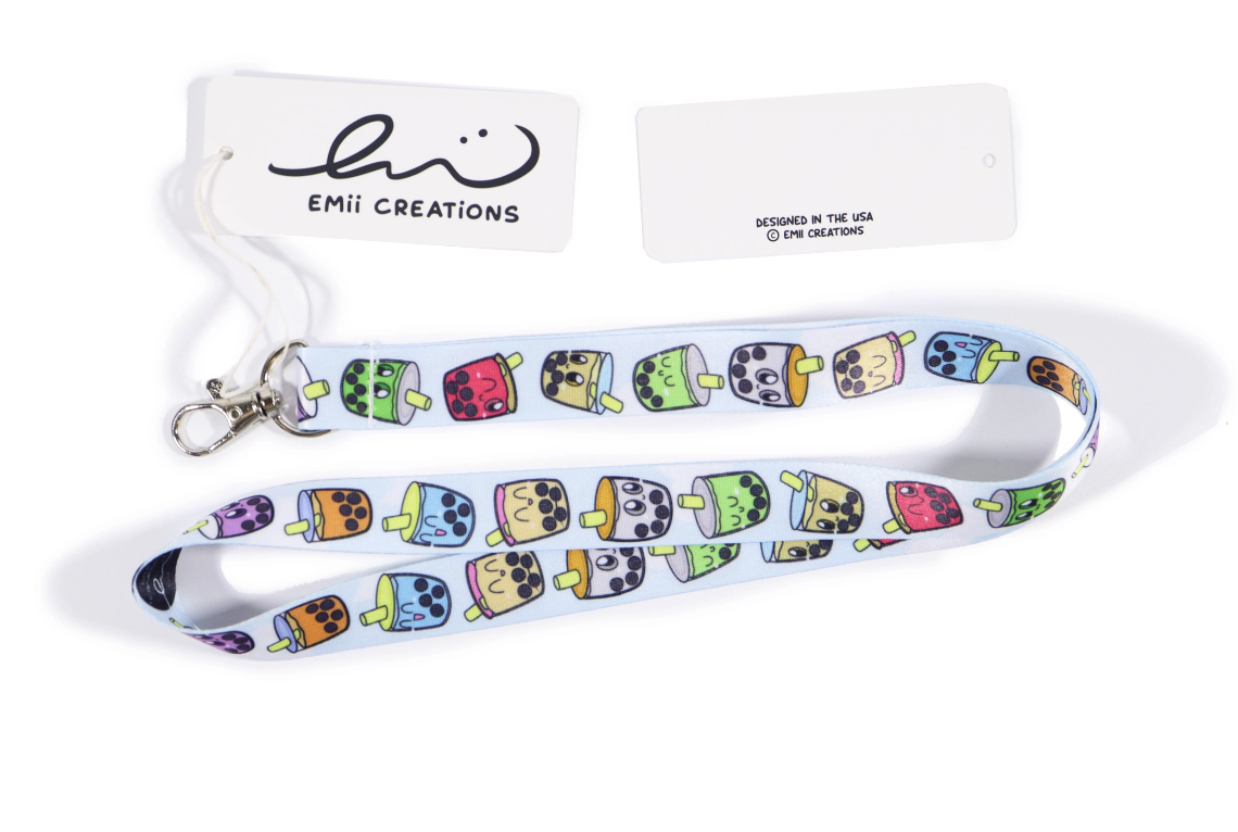 Chubby Cute Boba Lanyard