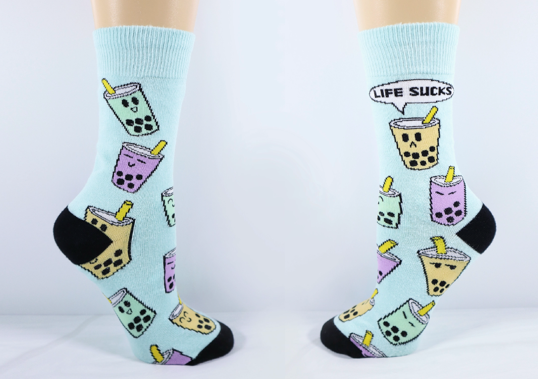 Life Sucks Boba Socks
