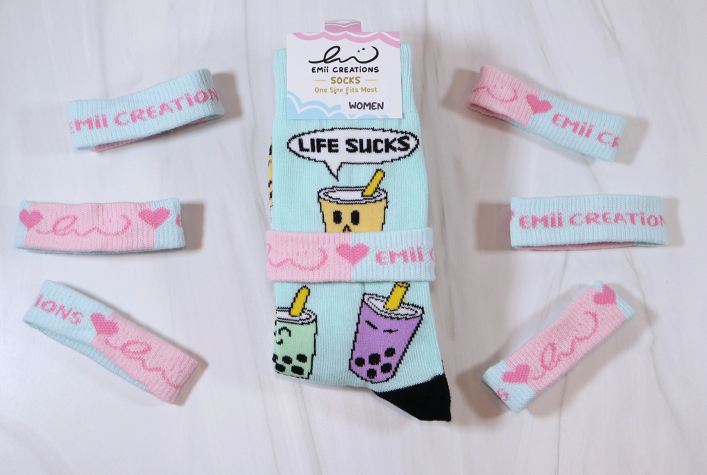Life Sucks Boba Socks