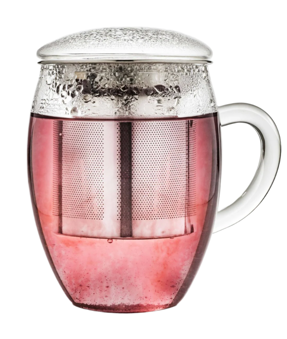 Glass Mug with Stainless Steel Infuser Basket