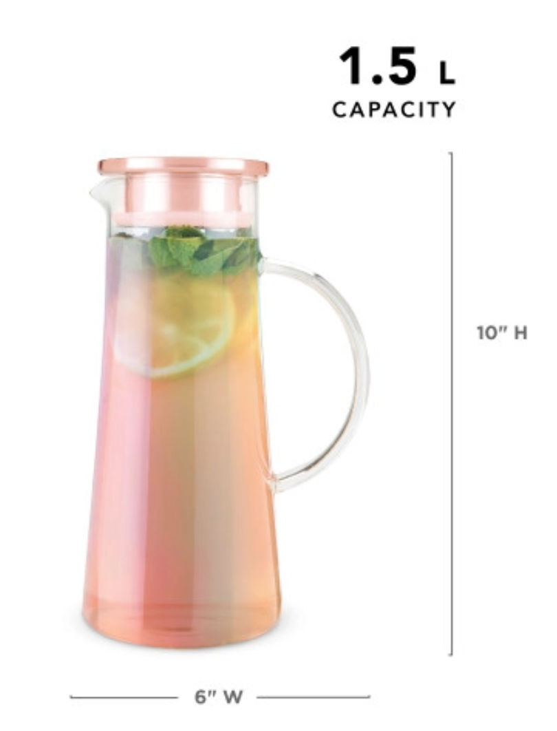Charlie™ Iridescent Glass Iced Tea Carafe - 50 oz