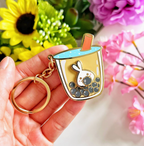 Lil' Classic Boba Milk Tea Keychain (Interactive Spinner)
