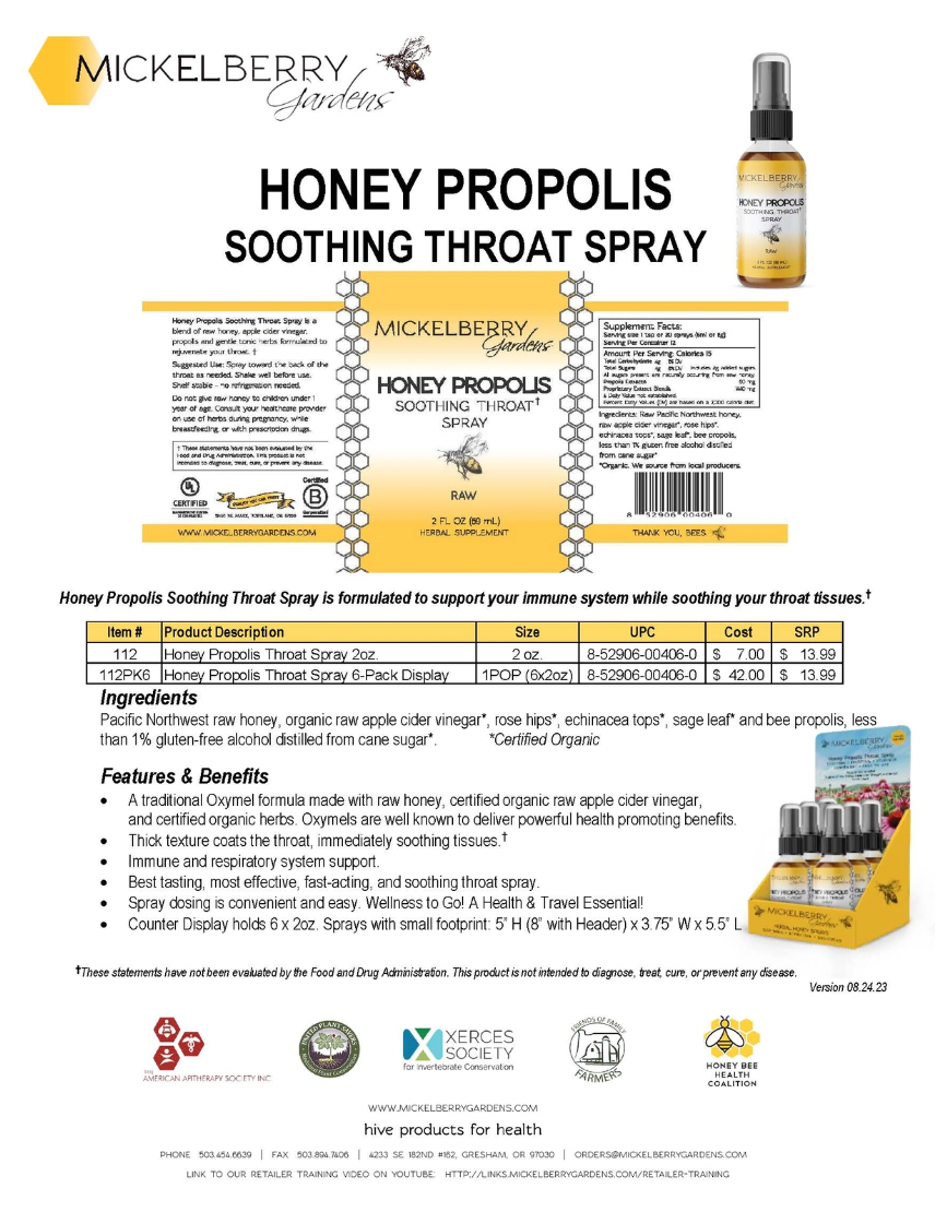 Honey Propolis Throat Spray