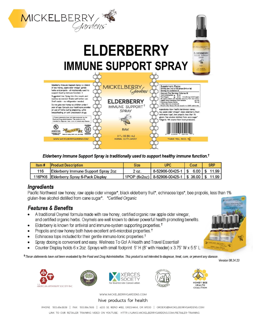 Elderberry Immune Support Spray