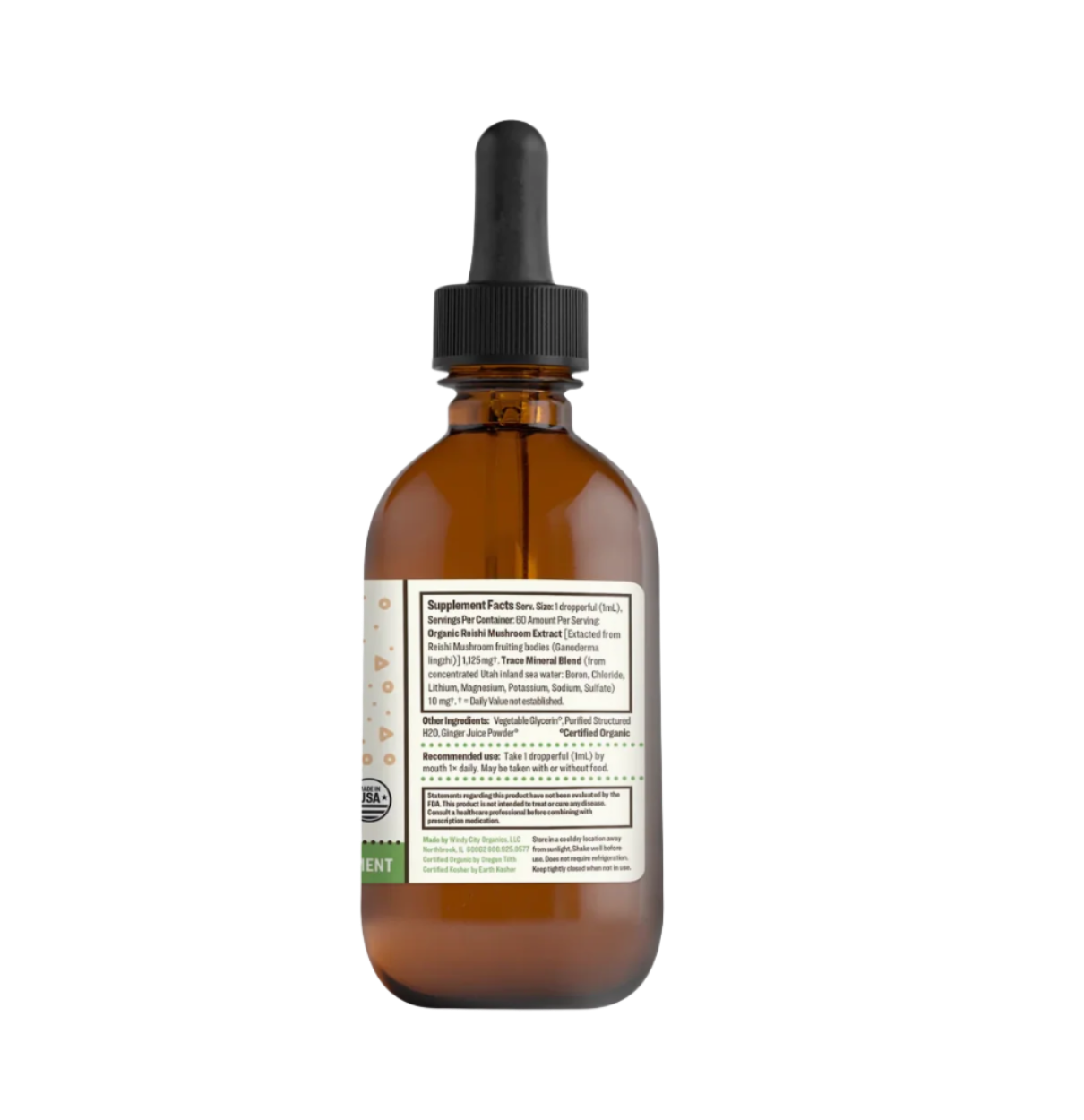 Organic Extra Strength Reishi Mushroom Tincture - 2 oz