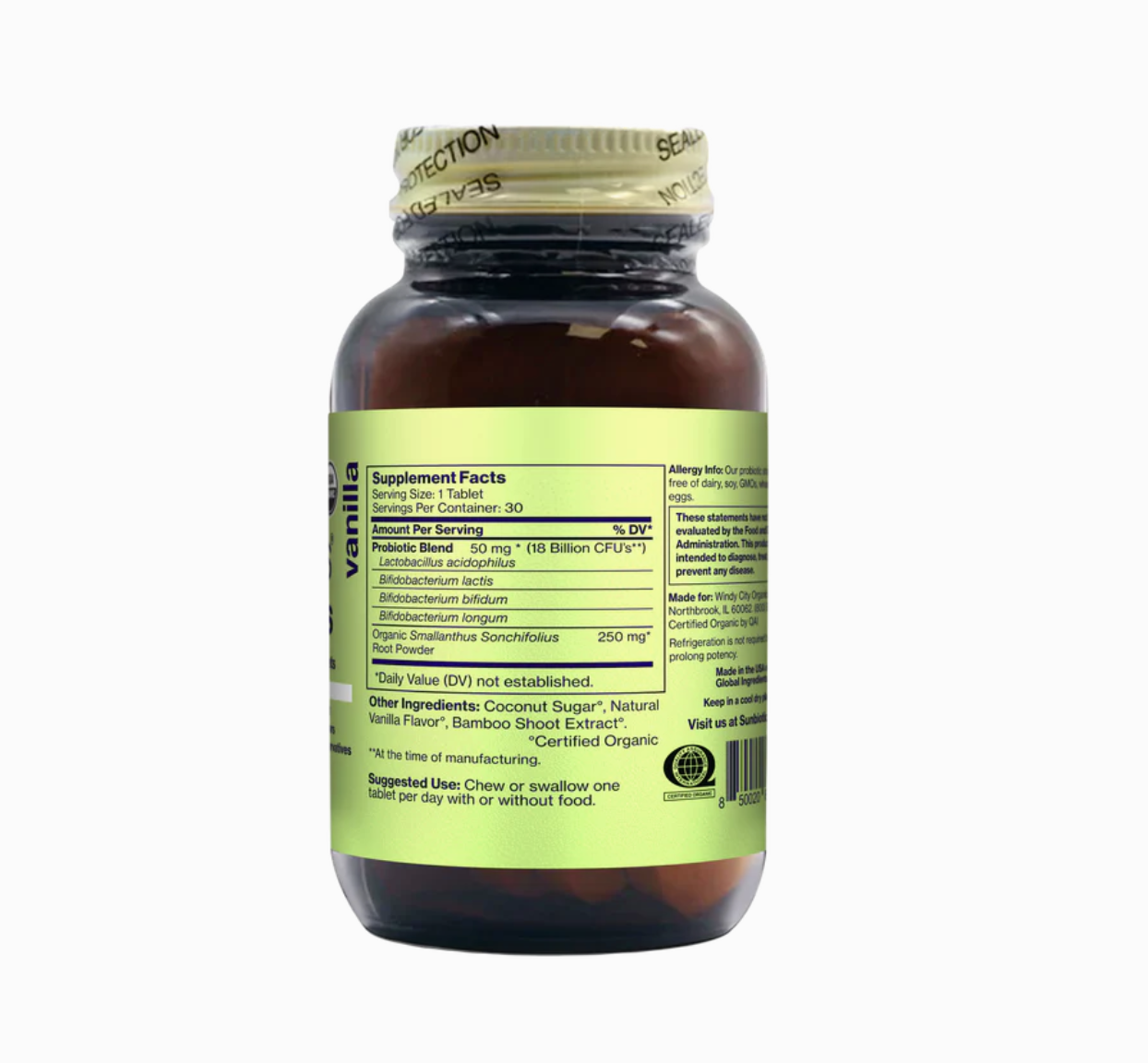 Tummy Tabs - Chewable Probiotic+ Prebiotic Tablets