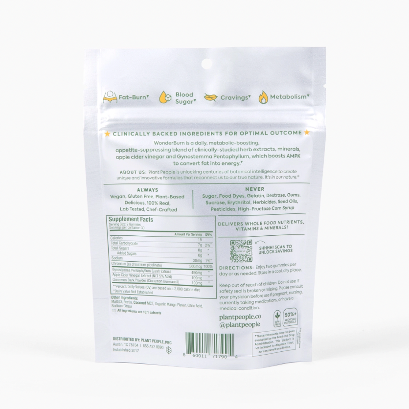 WonderBurn Metabolism & Cravings Control Gummies