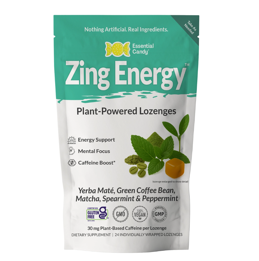 Zing Energy Plant-Powered Lozenges™ w/ Matcha, Yerba Mate