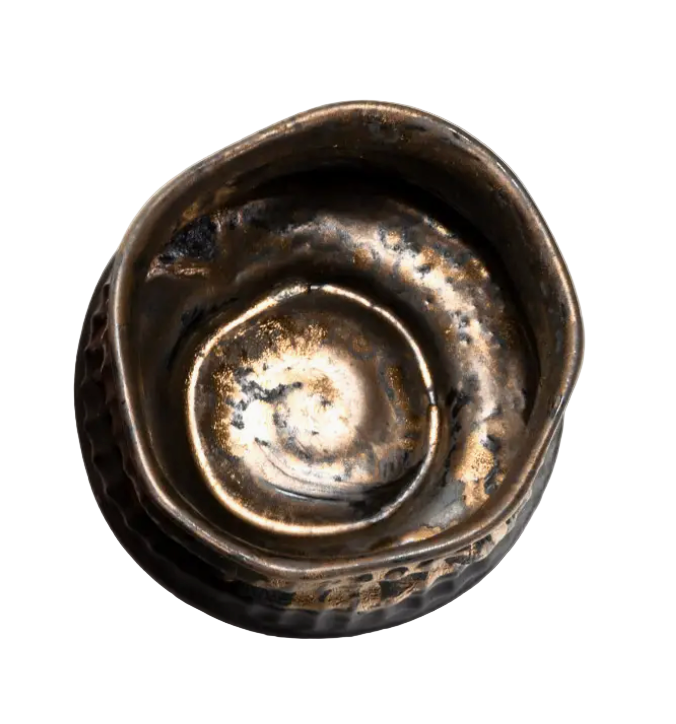 Japanese Matcha Bowl | Chawan - Black Gold