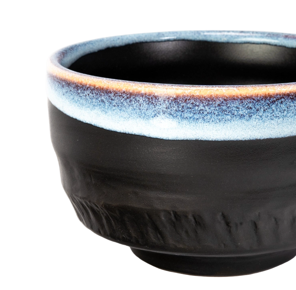Japanese Mino Ware Matcha Bowl | Chawan - Amebuchi Glazed