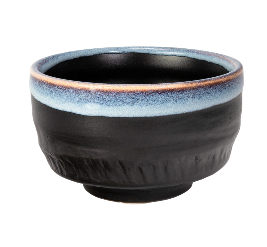 Japanese Mino Ware Matcha Bowl | Chawan - Amebuchi Glazed
