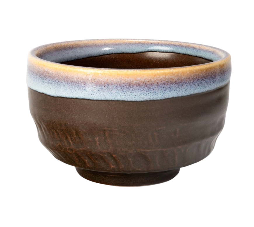 Japanese Mino Ware Matcha Bowl | Chawan - Caramel Cape Glazed