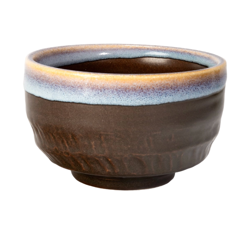 Japanese Mino Ware Matcha Bowl | Chawan - Caramel Cape Glazed