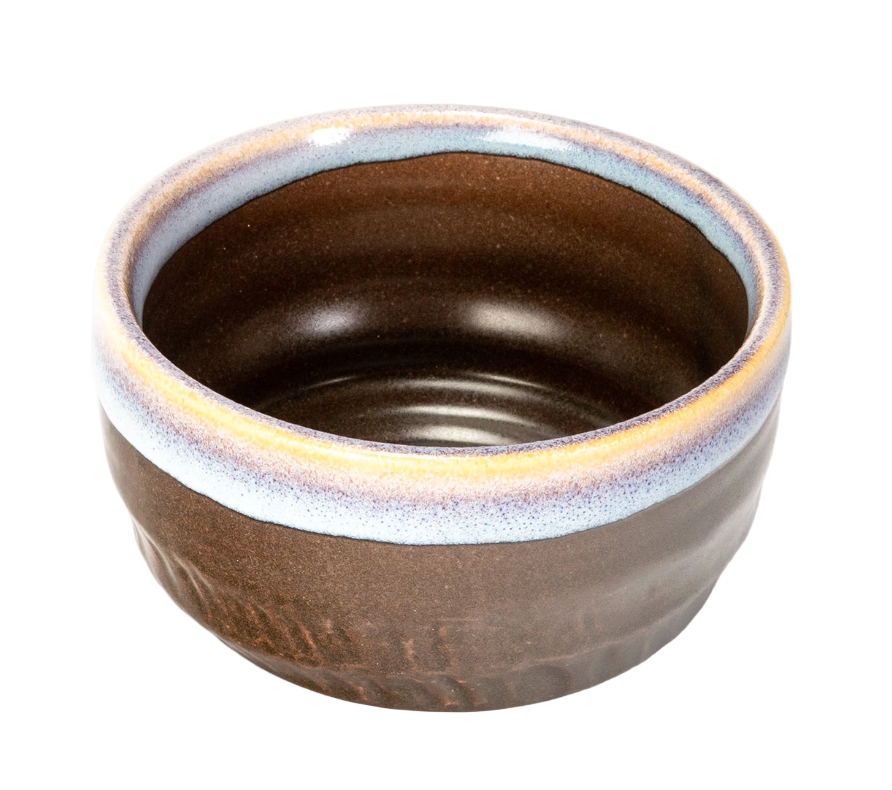 Japanese Mino Ware Matcha Bowl | Chawan - Caramel Cape Glazed