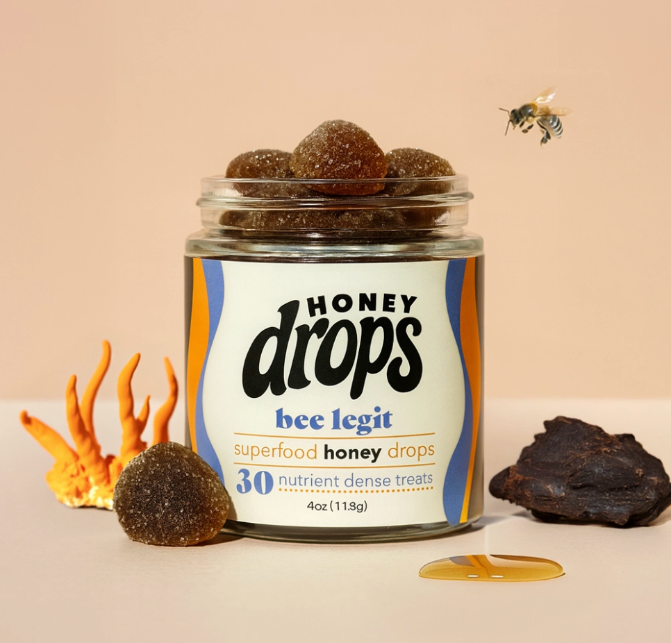 Bee Legit | Shilajit & Mushroom Honey Gummy | Balance, Stamina & Natural Vitality