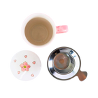 Mug with Stainless Steel Infuser | Twin Sparrows Sakura | 15 fl oz