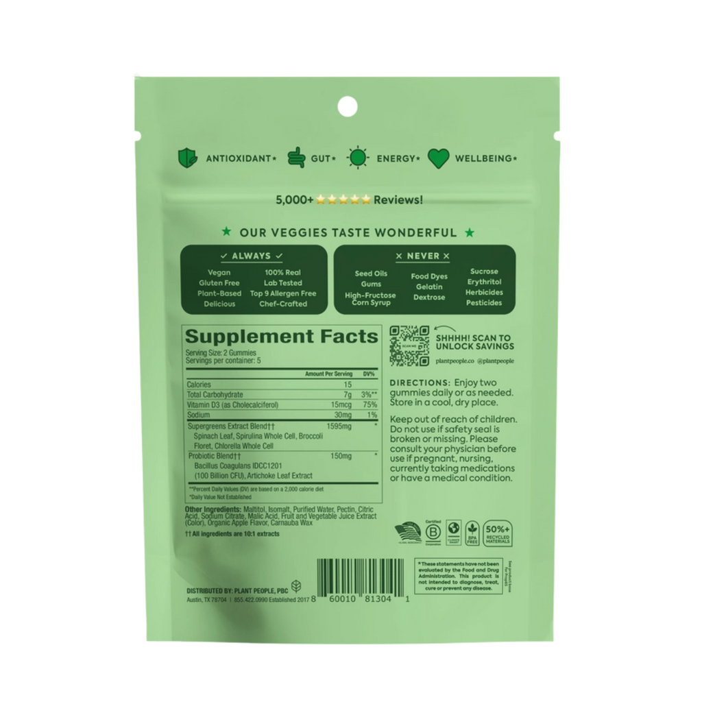 WonderGreens Super Veggie Gummies